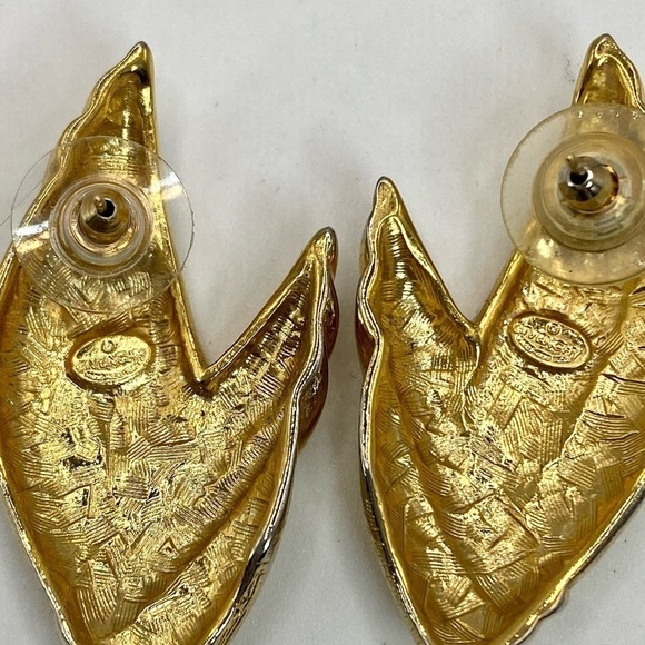 VINTAGE Givenchy RARE Gold Tone Bracelet & Post Earrings set - Picture 6 of 11